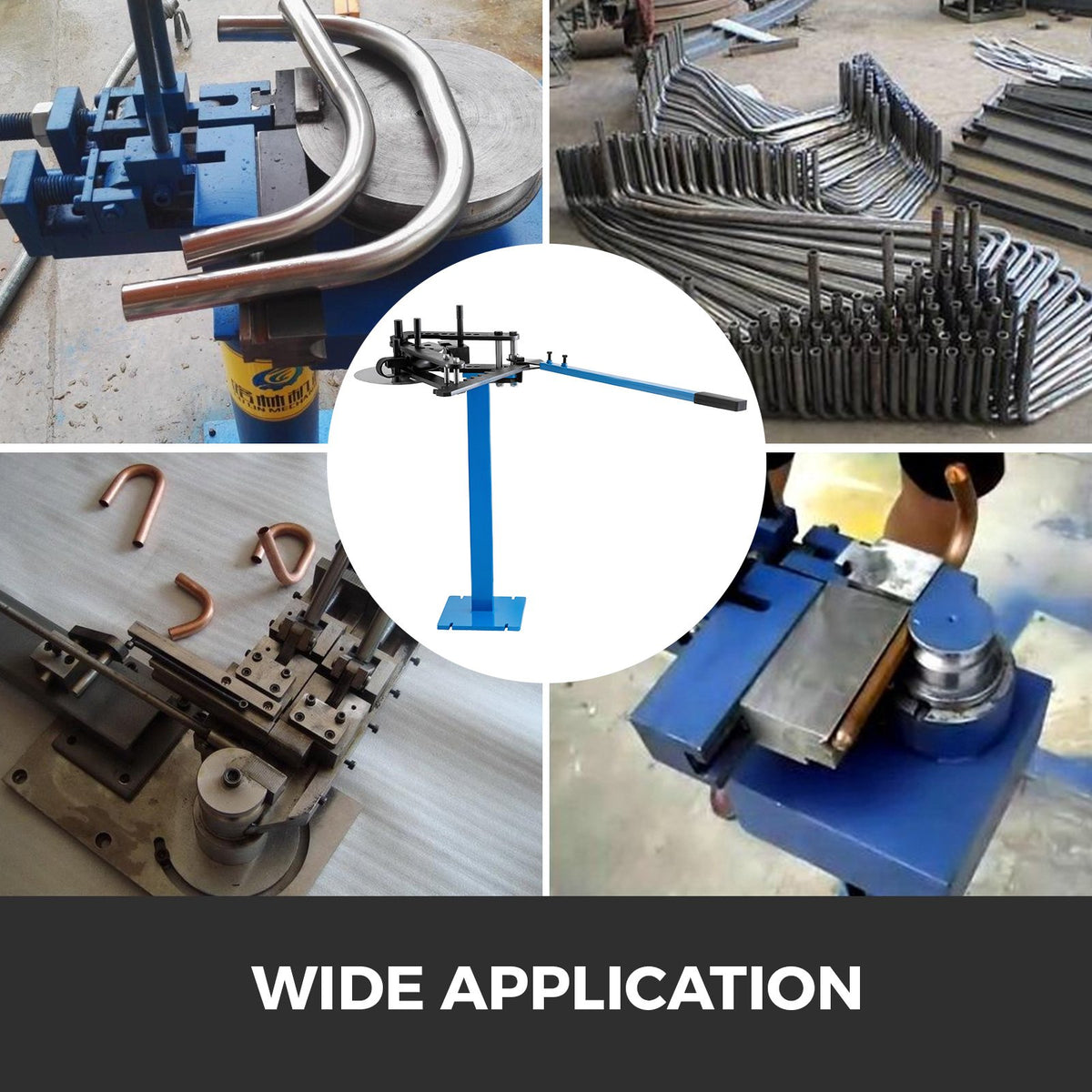 Tube Bender Max Bending Degree 240 degrees,Heavy Duty Metal Pipe and Tube Notcher With 3 Dies,Tube Pedestal V952-SDWGJTB-300000001V0
