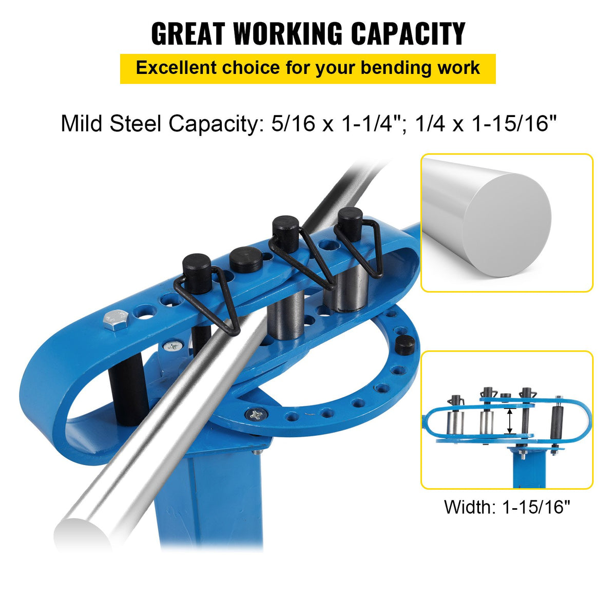 YP-38 Metal Bender 1"-3" Flat Bar Square Rod Bending 7 Dies w/ Floor Stand V952-SDWGJYP38ZH000001V0