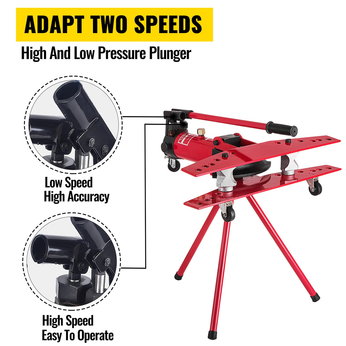 Manual Pipe Bender Plumbers Tool 16T, Pipe Bending Machine 1/2-2 Inch, Pipe Bending Pipe Bending Machine V952-SDWGQ16TWGQ000001V0