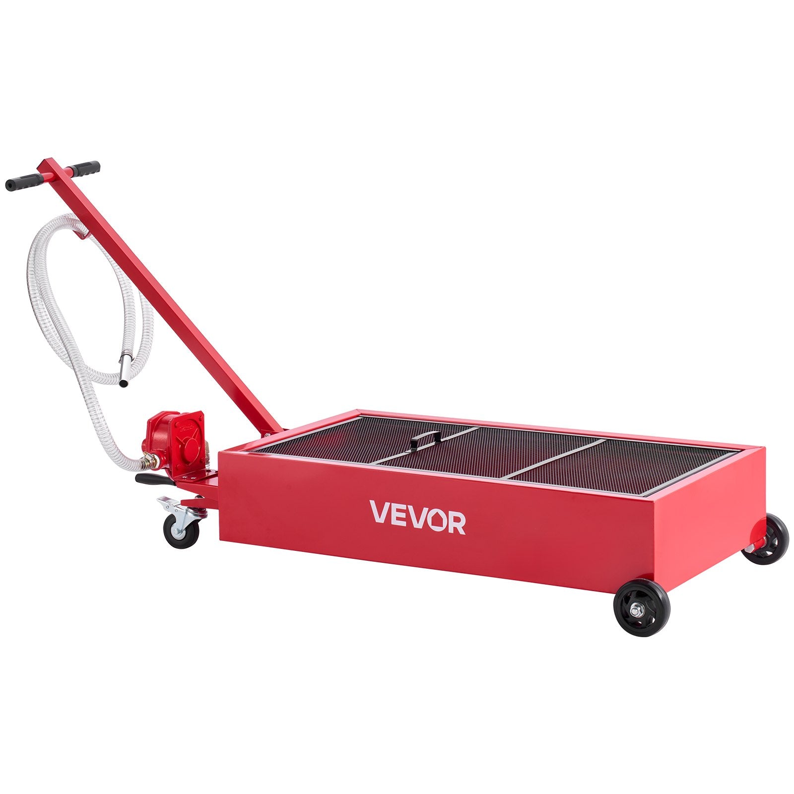 Low Profile Oil Drain Pan, 75.7 L Capacity, Rolling Oil Drain Pan with Manual Pump, 2.2 m Hose & T Folding V952-SDWSPYCJS20GXVX4S001V0