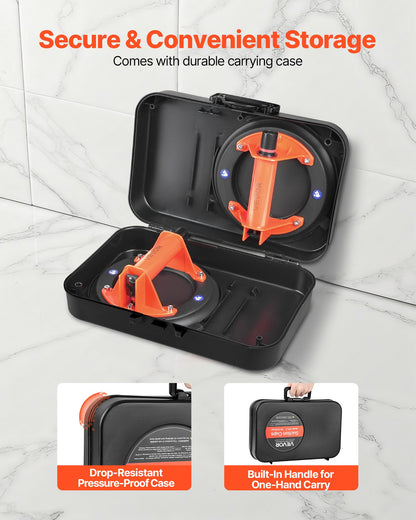 Vacuum Suction Cup, 203 mm Vacuum Glass Lifter with ABS Handle, 180 kg Max Lifting Capacity Tile Suction Cup V952-SDXP8YC240BAN6023001V0