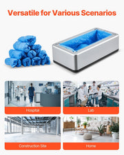 Shoe Cover Dispenser, Automatic Shoe Covers Dispenser with 100 Pcs of Non-Slip Disposable Shoes Covers, Fits V952-SDXTJYCXXTMB0GXXD001V0