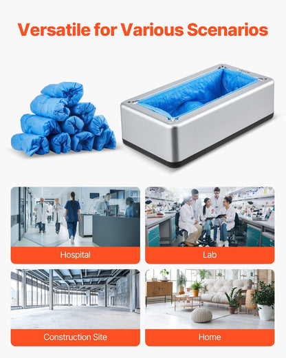 Shoe Cover Dispenser, Automatic Shoe Covers Dispenser with 100 Pcs of Non-Slip Disposable Shoes Covers, Fits V952-SDXTJYCXXTMB0GXXD001V0