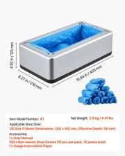 Shoe Cover Dispenser, Automatic Shoe Covers Dispenser with 100 Pcs of Non-Slip Disposable Shoes Covers, Fits V952-SDXTJYCXXTMB0GXXD001V0