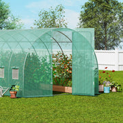 Walk-in Tunnel Greenhouse, 19.4x9.7x7.4 ft Hoop House Greenhouse Tunnel, Plant Hot House with Galvanized V952-SDXWS20X10X7C44VZV0