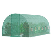 Walk-in Tunnel Greenhouse, 19.4x9.7x7.4 ft Hoop House Greenhouse Tunnel, Plant Hot House with Galvanized V952-SDXWS20X10X7C44VZV0