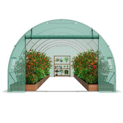 Walk-in Tunnel Greenhouse, 19.4x9.7x6.5 ft Hoop House Greenhouse Tunnel, Plant Hot House with Galvanized V952-SDXWS20X10X7U1NJ3V0