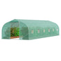 Walk-in Tunnel Greenhouse, 29.5x9.8x6.6 ft Hoop House Greenhouse Tunnel, Peaked Roof Plant Hot House with V952-SDXWS30X10X7FTY13V0