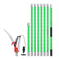 Manual Pole Saw, 118-809.3 cm Extendable Pole Tree Pruner with Scissors, Sharp 65Mn Steel Blade, Lightweight V952-SDXZJBXZZK8M58IMZ001V0