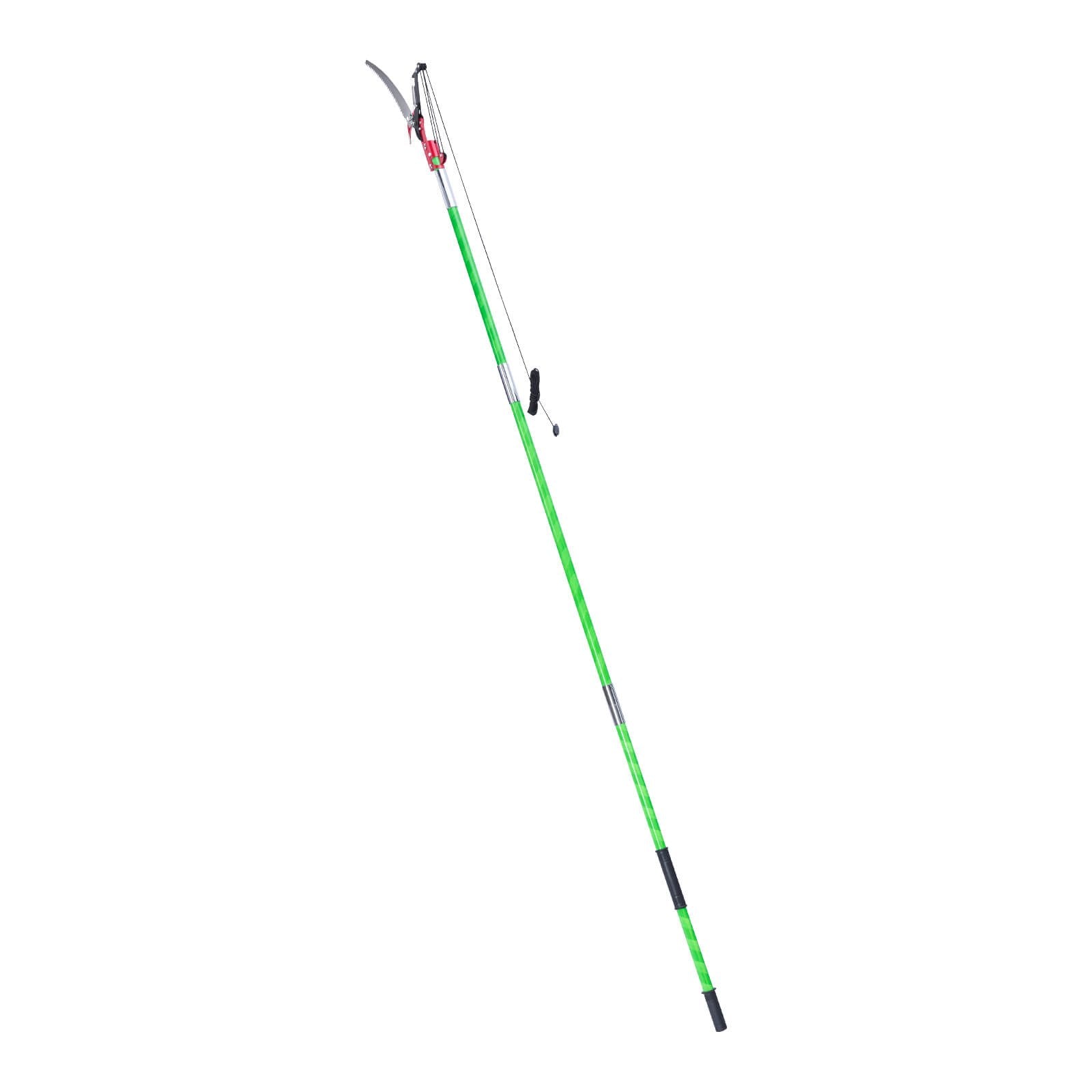 Manual Pole Saw, 118-809.3 cm Extendable Pole Tree Pruner with Scissors, Sharp 65Mn Steel Blade, Lightweight V952-SDXZJBXZZK8M58IMZ001V0