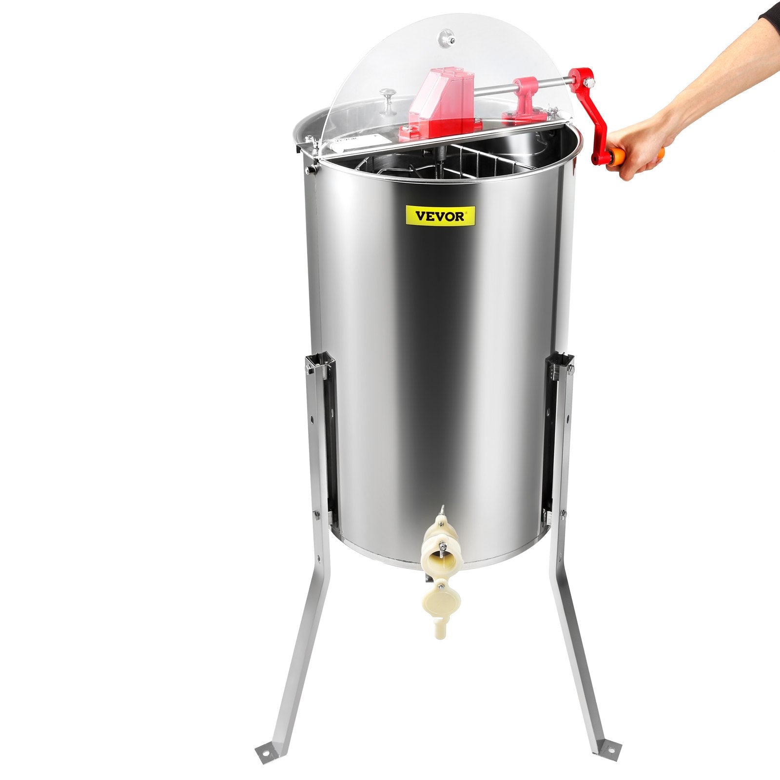 Manual Honey Extractor, 3 Frames Honey Spinner Extractor, Stainless Steel Beekeeping Extraction, Honeycomb V952-SDYMJBXGYC153X6H5V0