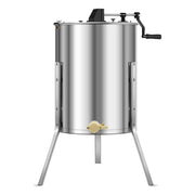 Honey Extractor, 4/8 Frame Manual Honey Spinner with Transparent Lid, Stainless Steel Honeycomb Drum Spinner V952-SDYMJJPBXG18TBE00001V0