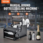 Manual Round Labeling Machine, 15-20pcs/min, Bottle Label Applicator for Round Bottles, Adjustable Manual V952-SDYPTBJHSBDD2AX6YV0