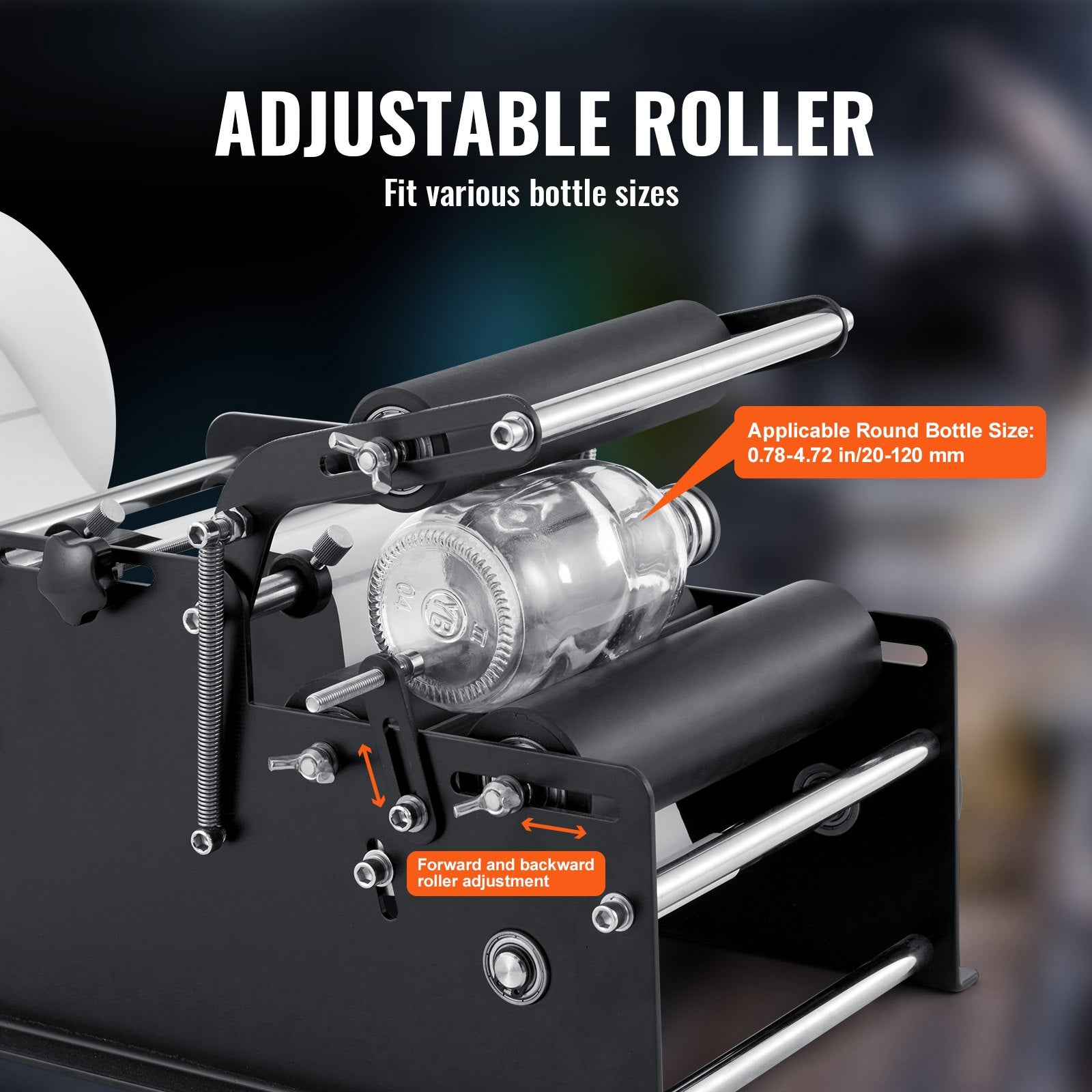 Manual Round Labeling Machine, 15-20pcs/min, Bottle Label Applicator for Round Bottles, Adjustable Manual V952-SDYPTBJHSBDD2AX6YV0