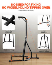 Punching Bag Stand, Steel Heavy Duty Workout Equipment, Boxing Punching Bag Stand, Holds Up to 140 lbs, V952-SDZJSDJ69485MF5SZ001V0