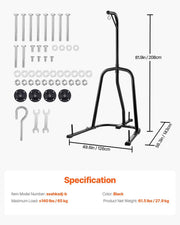 Punching Bag Stand, Steel Heavy Duty Workout Equipment, Boxing Punching Bag Stand, Holds Up to 140 lbs, V952-SDZJSDJ69485MF5SZ001V0