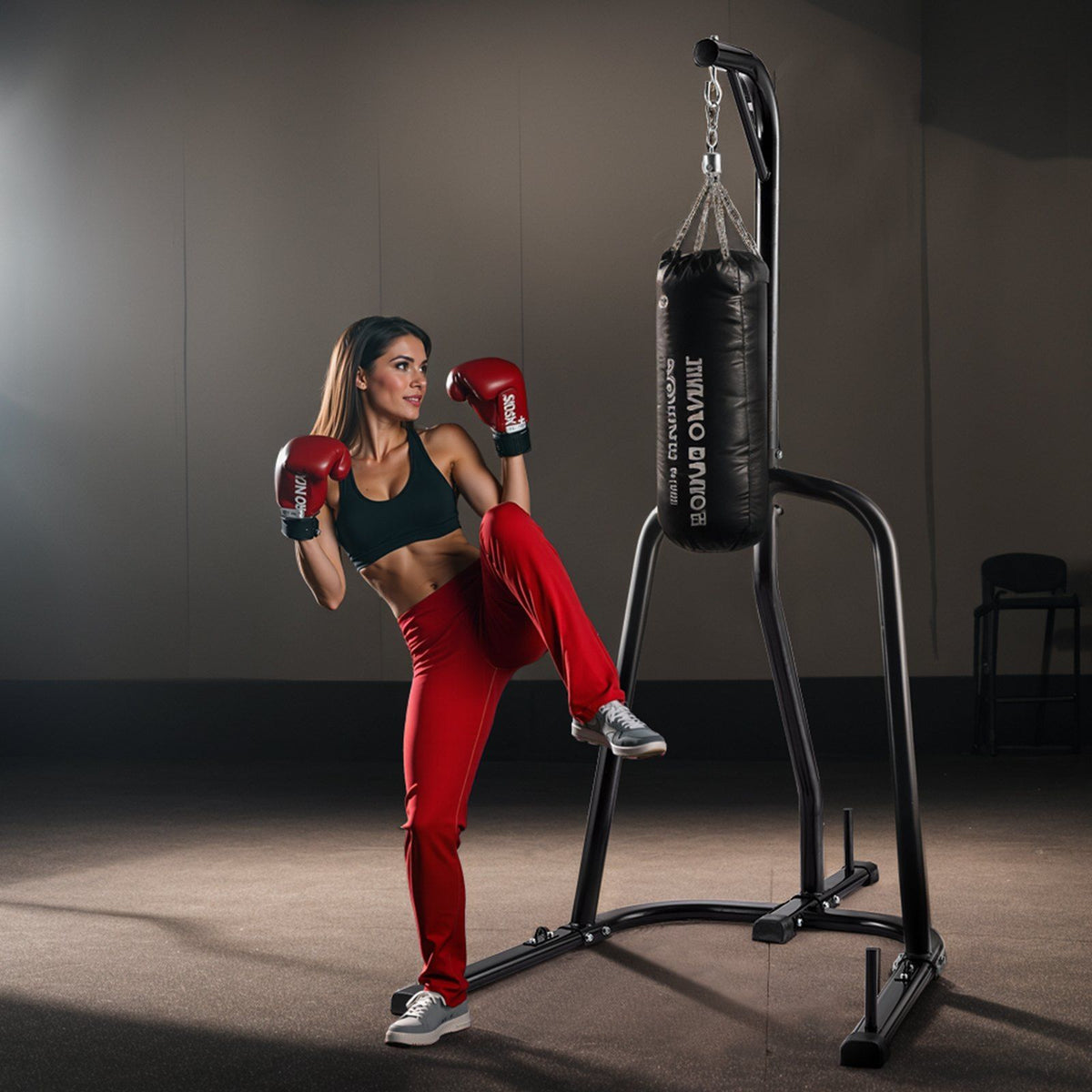 Punching Bag Stand, Steel Heavy Duty Workout Equipment, Boxing Punching Bag Stand, Holds Up to 140 lbs, V952-SDZJSDJ69485MF5SZ001V0