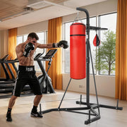 2 in 1 Punching Bag Stand, Steel Heavy Duty Workout Equipment, Adjustable Height Boxing Punching Bag and V952-SDZJSDJQJDJ6OB7RL001V0