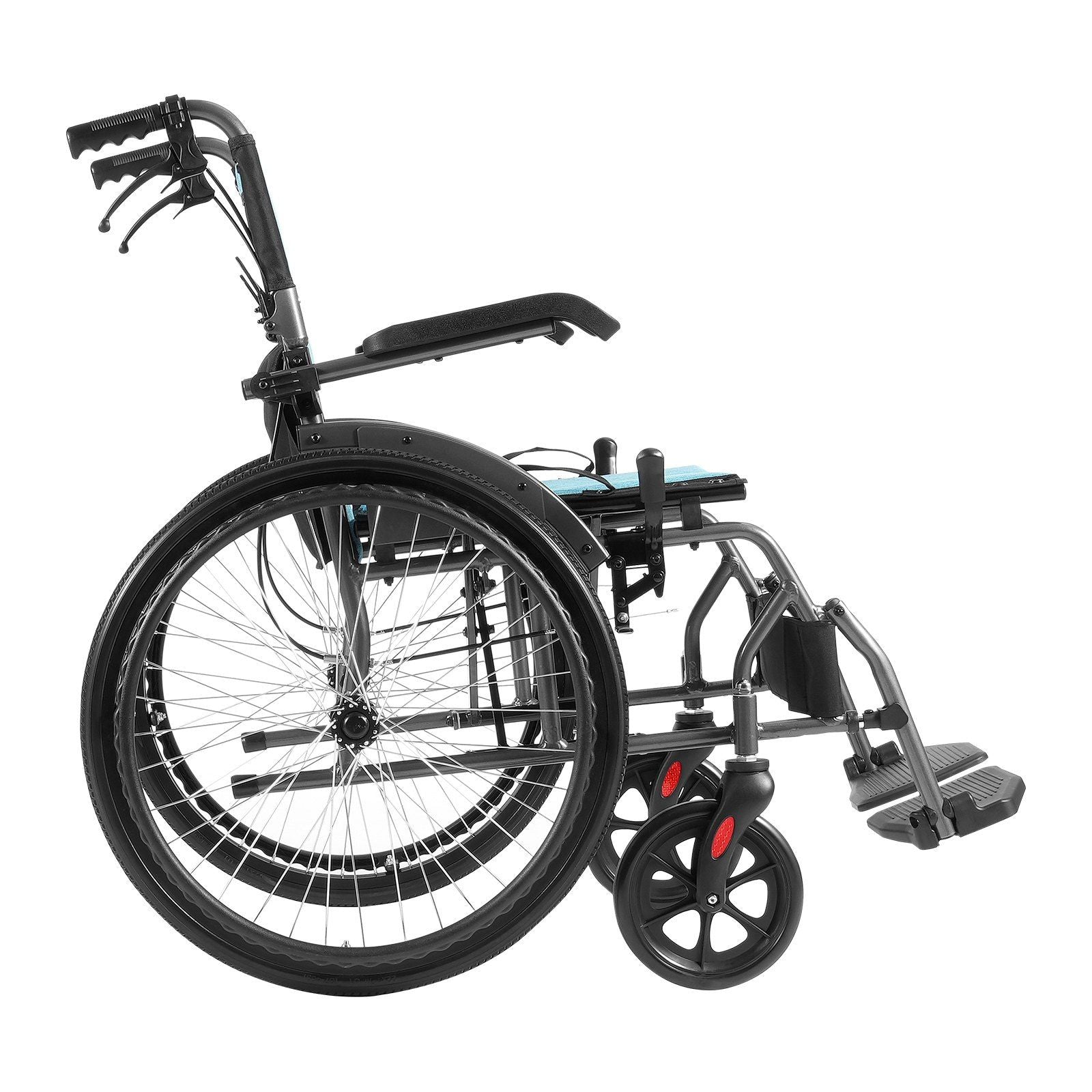 Wheelchair, Durable Aluminum Alloy Ultra-Lightweight Wheelchairs, Portable Wheelchair with Flip-Back V952-SDZZLYLHJ18I5WBUJV0