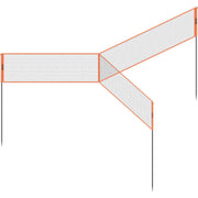 4-Way Volleyball Net, Adjustable Height Badminton Net Set for Backyard Beach Lawn, Outdoor Portable V952-SFPQW1414YC0XFM07V0