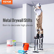 Drywall Stilts, 61-101.6 cm Adjustable Aluminum Tool Stilts with Protective Knee Pads, Durable and Non-slip V952-SGBGQYCHS2440P55RV0