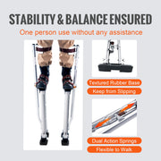 Drywall Stilts, 24''-40'' Adjustable Aluminum Tool Stilts with Protective Knee Pads, Durable and Non-Slip V952-SGBGQYCYS2440EE60V0