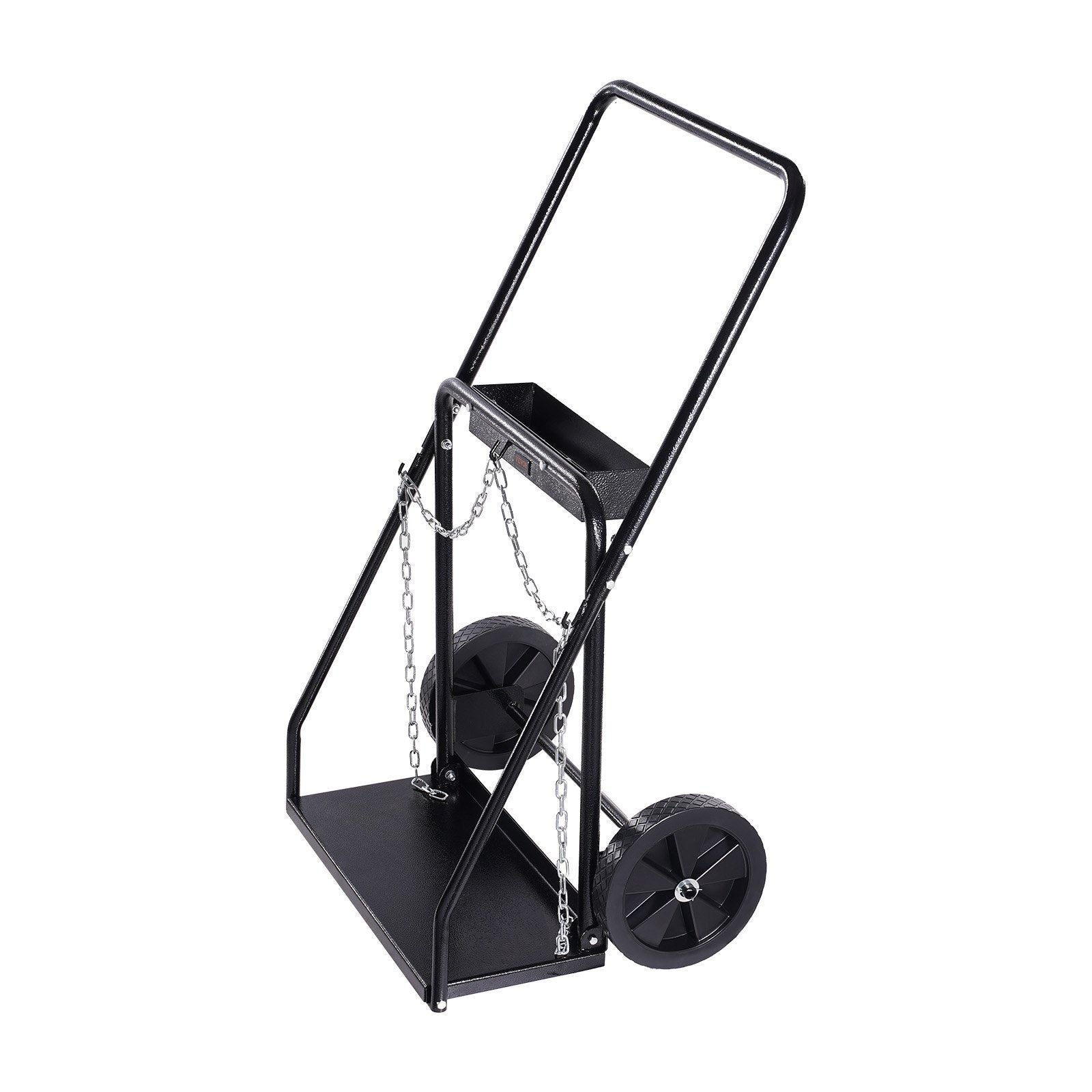 Dual Welding Cylinder Cart, Oxygen Acetylene Tank Cart with 440LBS Static Weight Capacity, 10-Inch Solid V952-SGC440LBS10ICQ7EUV0