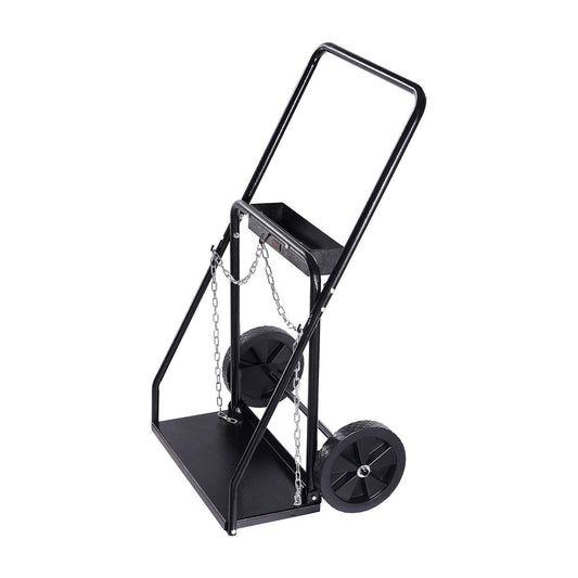 Dual Welding Cylinder Cart, Oxygen Acetylene Tank Cart with 440LBS Static Weight Capacity, 10-Inch Solid V952-SGC440LBS10ICQ7EUV0