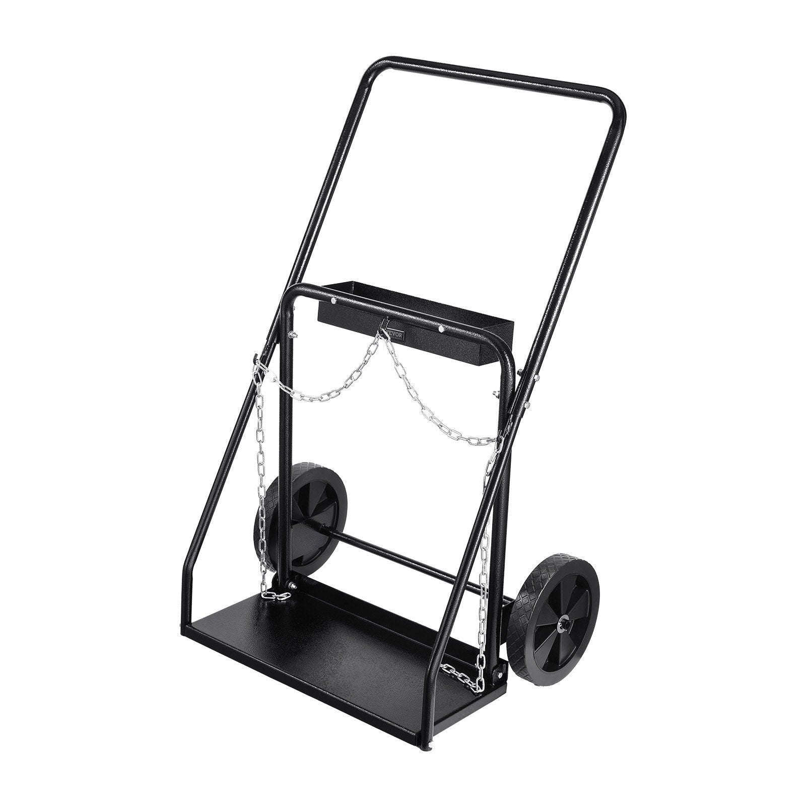 Dual Welding Cylinder Cart, Oxygen Acetylene Tank Cart with 440LBS Static Weight Capacity, 10-Inch Solid V952-SGC440LBS10ICQ7EUV0