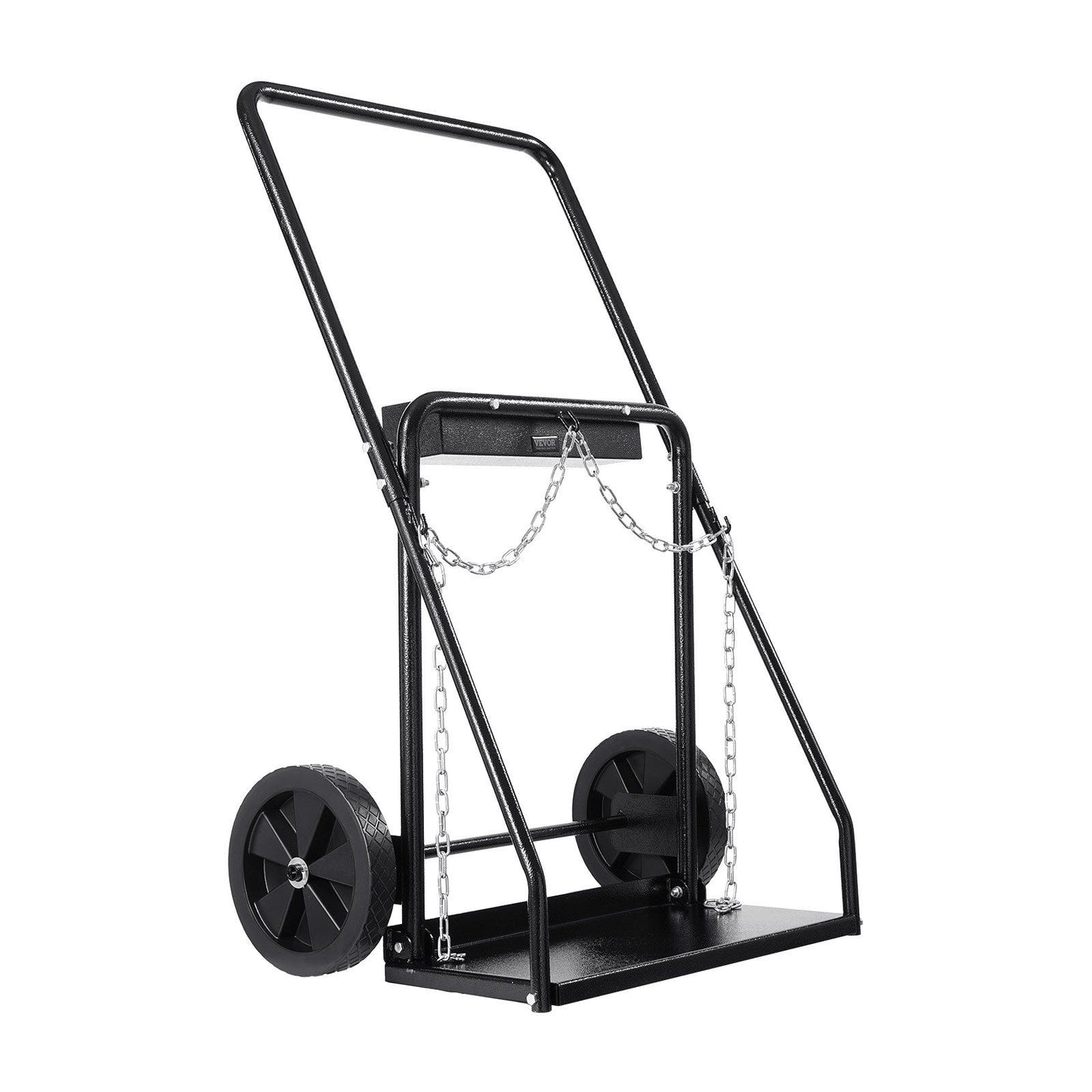 Dual Welding Cylinder Cart, Oxygen Acetylene Tank Cart with 440LBS Static Weight Capacity, 10-Inch Solid V952-SGC440LBS10ICQ7EUV0