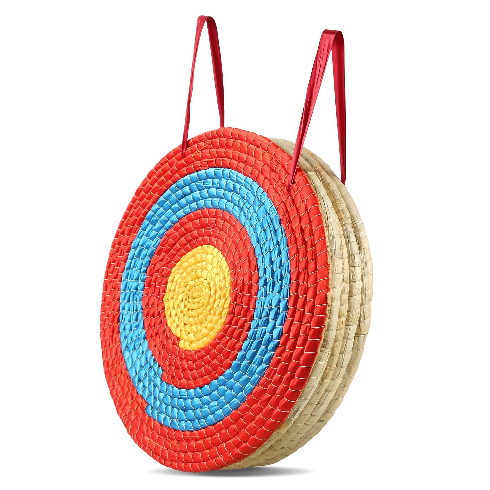Archery Target, 5 Layers 20" Arrow Target, Traditional Solid Straw Round Archery Target Shooting Bow, V952-SGFZK5C20X2094SW8V0