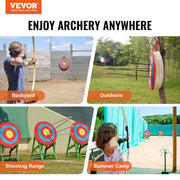 Archery Target, 5 Layers 20" Arrow Target, Traditional Solid Straw Round Archery Target Shooting Bow, V952-SGFZK5C20X2094SW8V0