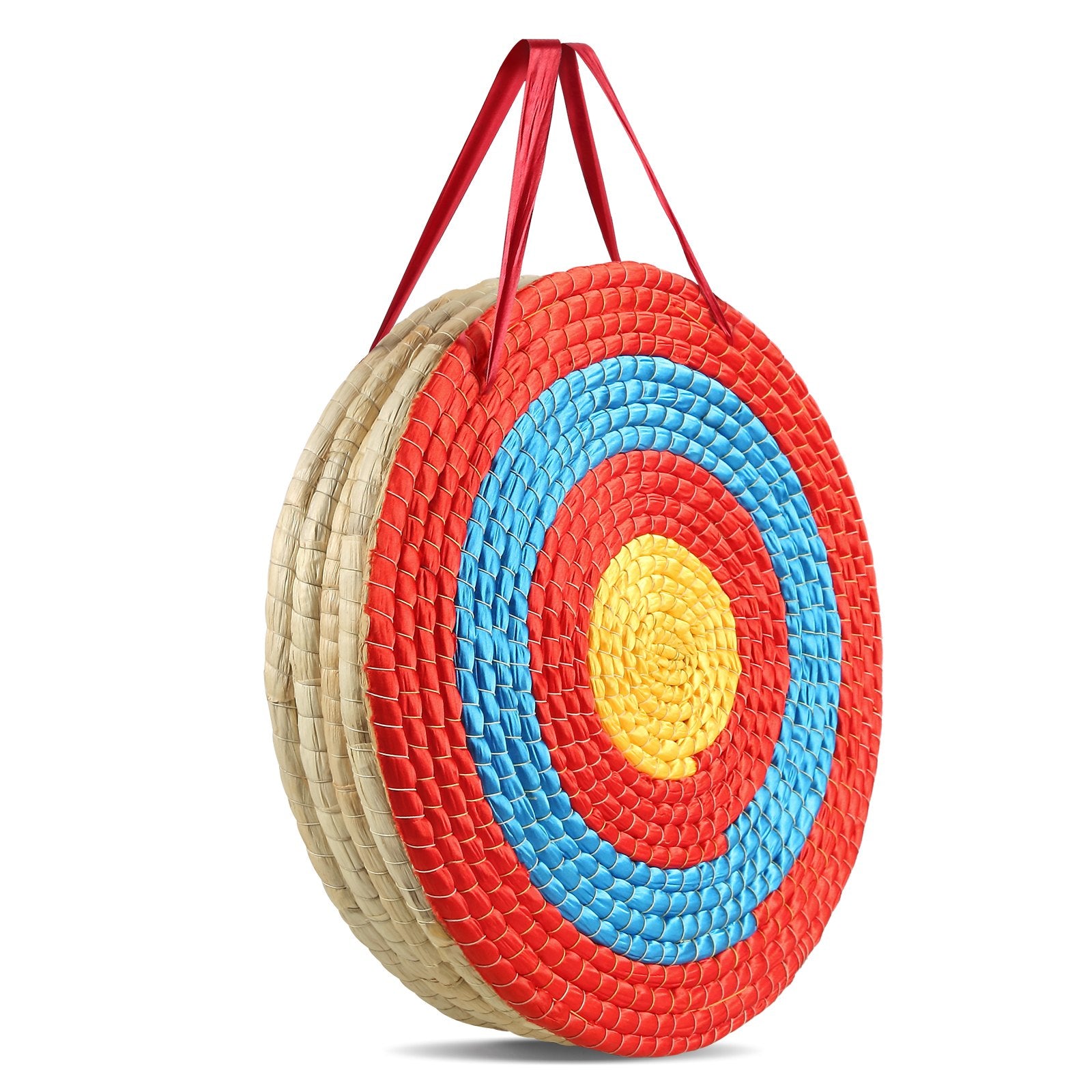 Archery Target, 5 Layers 20" Arrow Target, Traditional Solid Straw Round Archery Target Shooting Bow, V952-SGFZK5C20X2094SW8V0