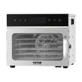 Food Dehydrator Machine, 6 Stainless Steel Trays, 400W Electric Food Dryer with Adjustable Temperature & V952-SGHGJ400W6G01Z5W8V3