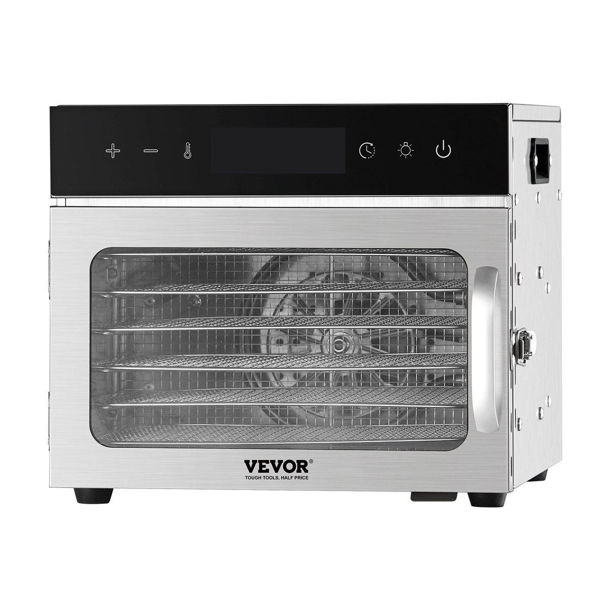 Food Dehydrator Machine, 6 Stainless Steel Trays, 400W Electric Food Dryer with Adjustable Temperature & V952-SGHGJ400W6G01Z5W8V3