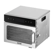 Food Dehydrator Machine, 6 Stainless Steel Trays, 400W Electric Food Dryer with Adjustable Temperature & V952-SGHGJ400W6G01Z5W8V3