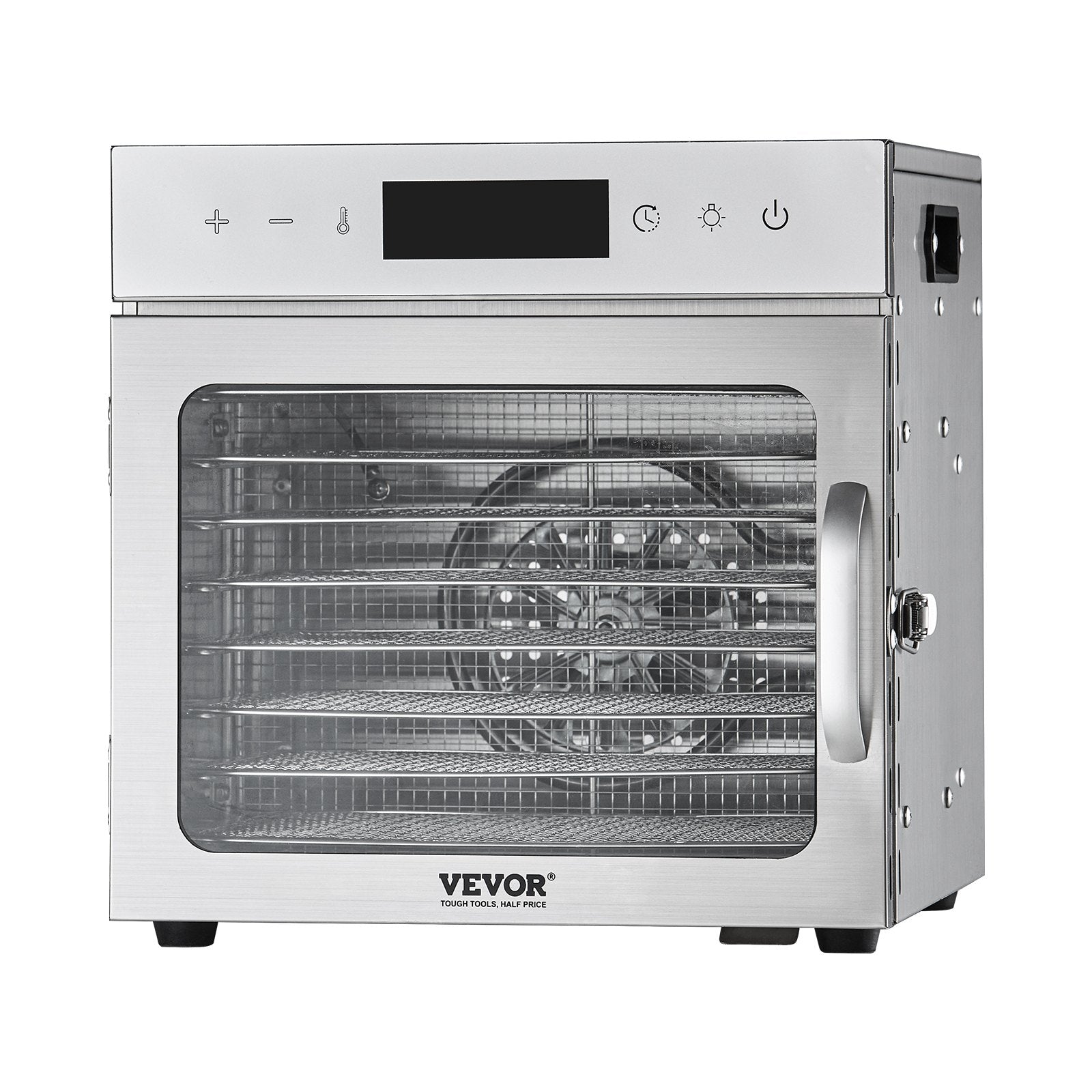 Food Dehydrator Machine, 8 Stainless Steel Trays, 400W Electric Food Dryer with Adjustable Temperature & V952-SGHGJ400W8CTHLWETV3