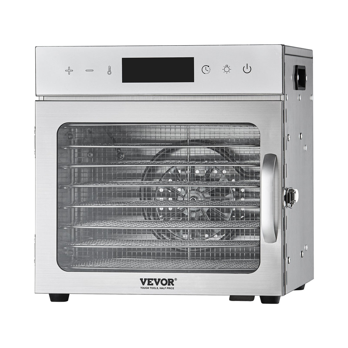 Food Dehydrator Machine, 8 Stainless Steel Trays, 400W Electric Food Dryer with Adjustable Temperature & V952-SGHGJ400W8CTHLWETV3