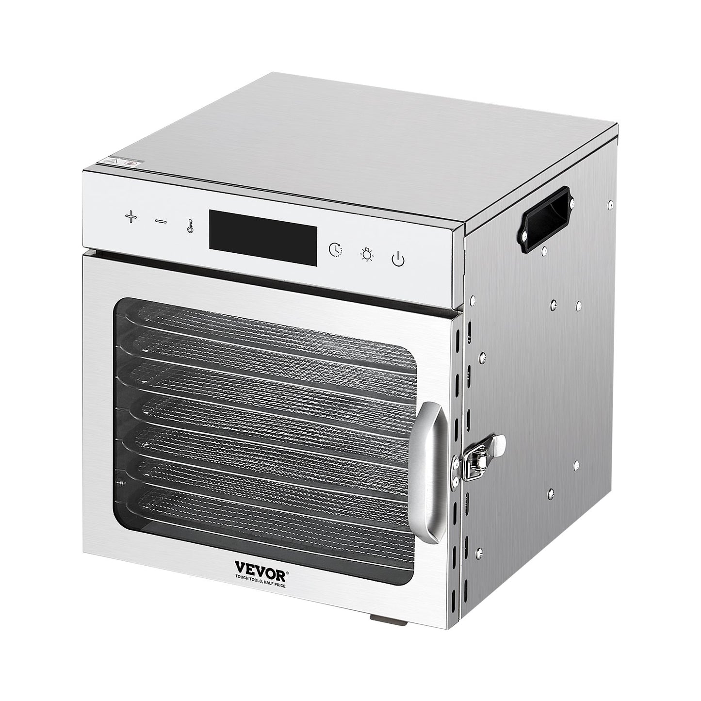 Food Dehydrator Machine, 8 Stainless Steel Trays, 400W Electric Food Dryer with Adjustable Temperature & V952-SGHGJ400W8CTHLWETV3