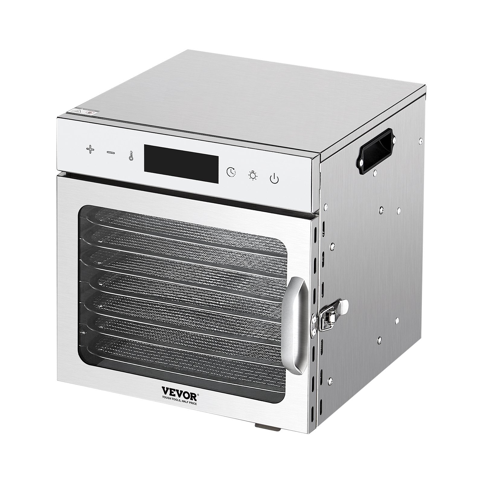 Food Dehydrator Machine, 8 Stainless Steel Trays, 400W Electric Food Dryer with Adjustable Temperature & V952-SGHGJ400W8CTHLWETV3