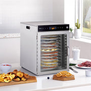 12 Trays Rotary Food Dehydrator Machine Stainless Steel 800W Fruit Drying V952-SGHGJ800W12CKZAQ8V3