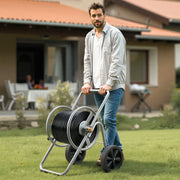 Water Hose Reel Cart, 6096/9144 cm High-Pressure Garden Hose Cart, Hoses Reel Carts with Two Wheels, Handle & V952-SGJPC2JLTG20Y0269001V0