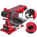 Belt Sander 4" x 36", Disc Combo Sander 6",Electric Adjustable Bench Belt Sander 375W,Grinder Bench Sanding V952-SGJXCSDJ000000001V3