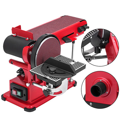 Belt Sander 4" x 36", Disc Combo Sander 6",Electric Adjustable Bench Belt Sander 375W,Grinder Bench Sanding V952-SGJXCSDJ000000001V3