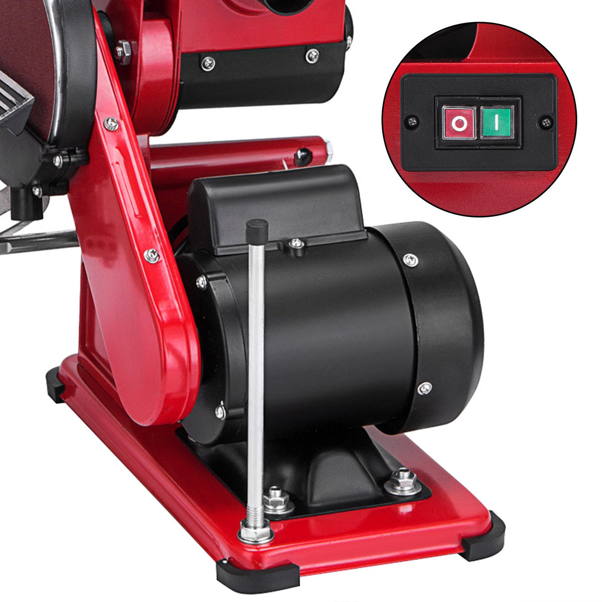 Belt Sander 4" x 36", Disc Combo Sander 6",Electric Adjustable Bench Belt Sander 375W,Grinder Bench Sanding V952-SGJXCSDJ000000001V3