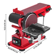 Belt Sander 4" x 36", Disc Combo Sander 6",Electric Adjustable Bench Belt Sander 375W,Grinder Bench Sanding V952-SGJXCSDJ000000001V3