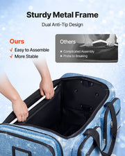 Dance Bag with Garment Rack, 736.6 mm Rolling Dance Duffel, with Wheels, USB Port, Height Adjustable Clothes V952-SGMLDYJDWDD2DIMNH001V0