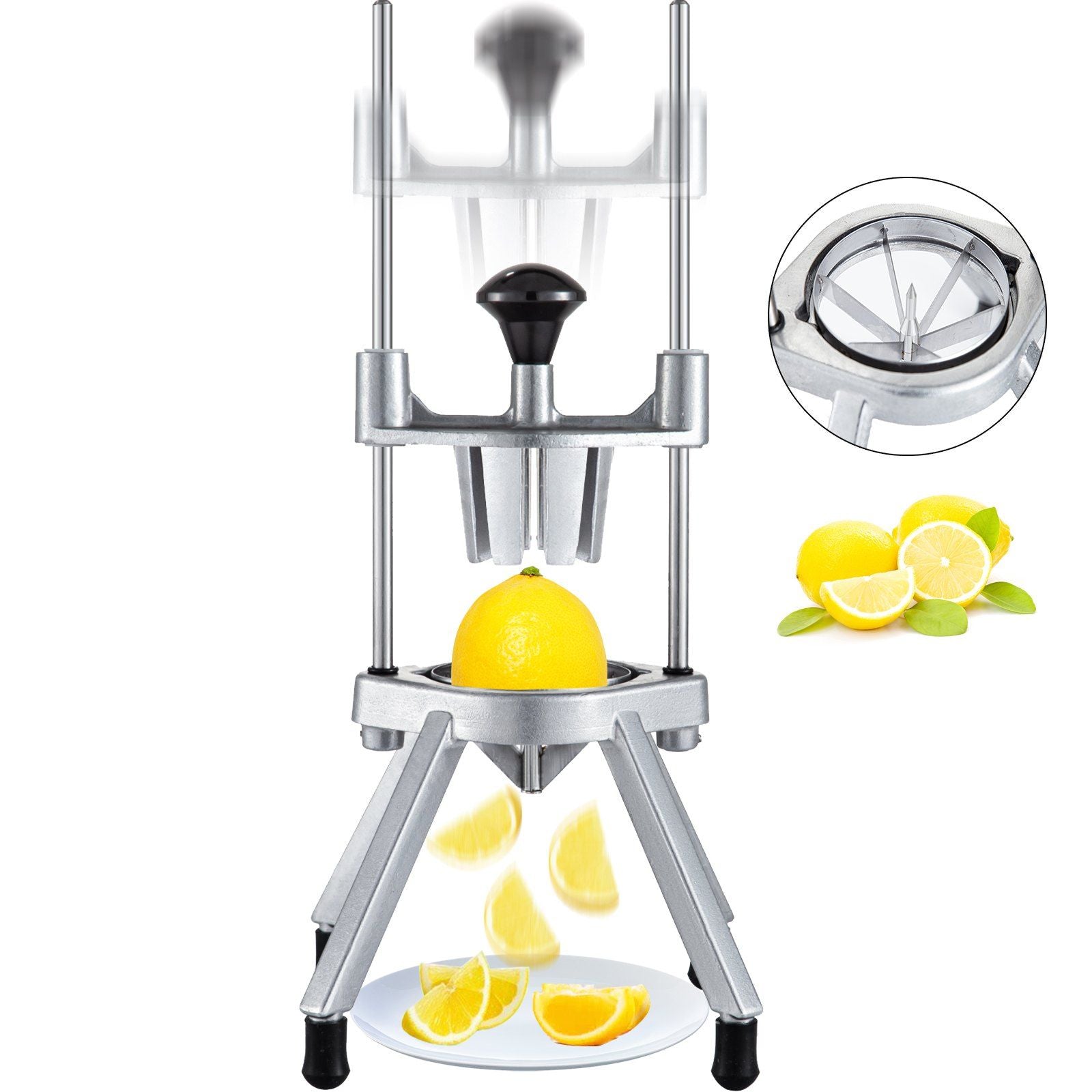 Citrus Cutter Lemon, Wedge Slicer 6-Section Lemon Cutter Slicer, Stainless Steel V952-SGQKJ6B0000000001V0