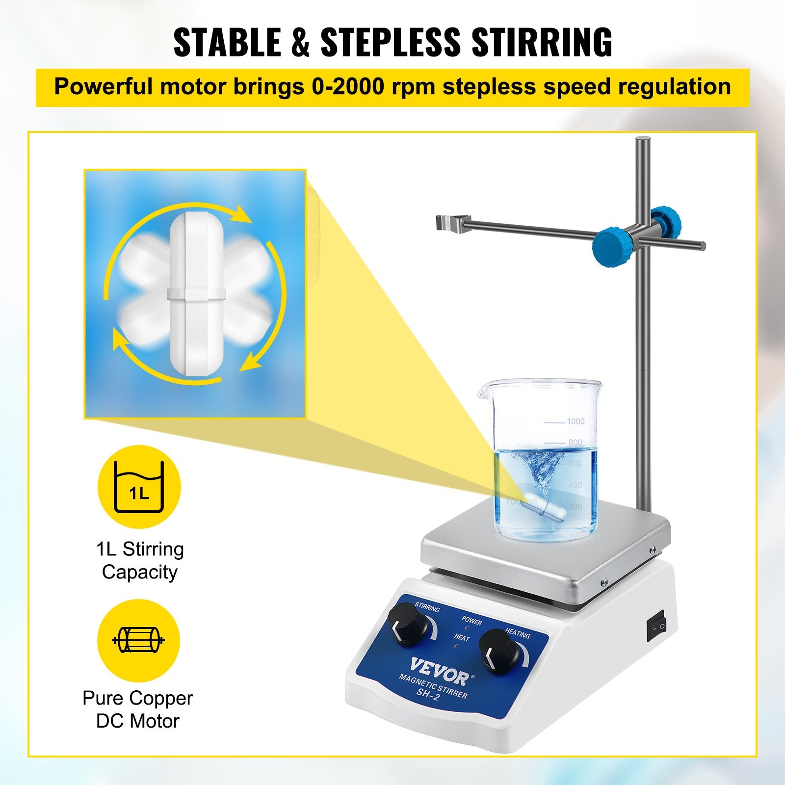 Magnetic Stirrer Magnetic Stirrer Plate Magnetic Plate Aluminum Panel Magnetic Stirrer Hot Plate Magnetic V952-SH-2CLJBQTZ000001V3