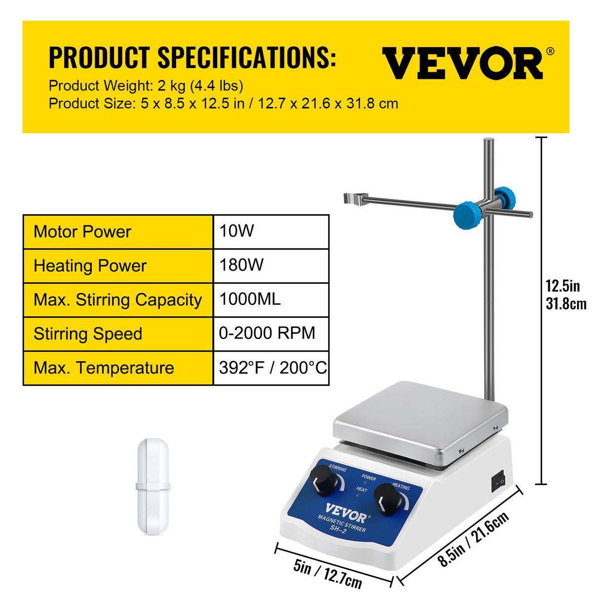 Magnetic Stirrer Magnetic Stirrer Plate Magnetic Plate Aluminum Panel Magnetic Stirrer Hot Plate Magnetic V952-SH-2CLJBQTZ000001V3